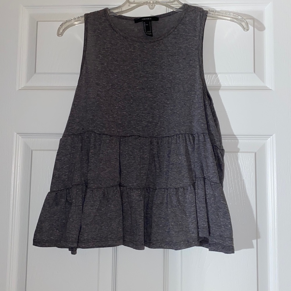 Forever 21 Knit Ruffle Top